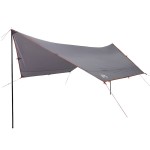 vidaXL Prelată de camping, portocaliu, 430x380x210 cm, impermeabilă