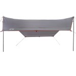 vidaXL Prelată de camping, portocaliu, 430x380x210 cm, impermeabilă