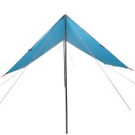 vidaXL Prelată de camping, albastru, 430x380x210 cm, impermeabilă