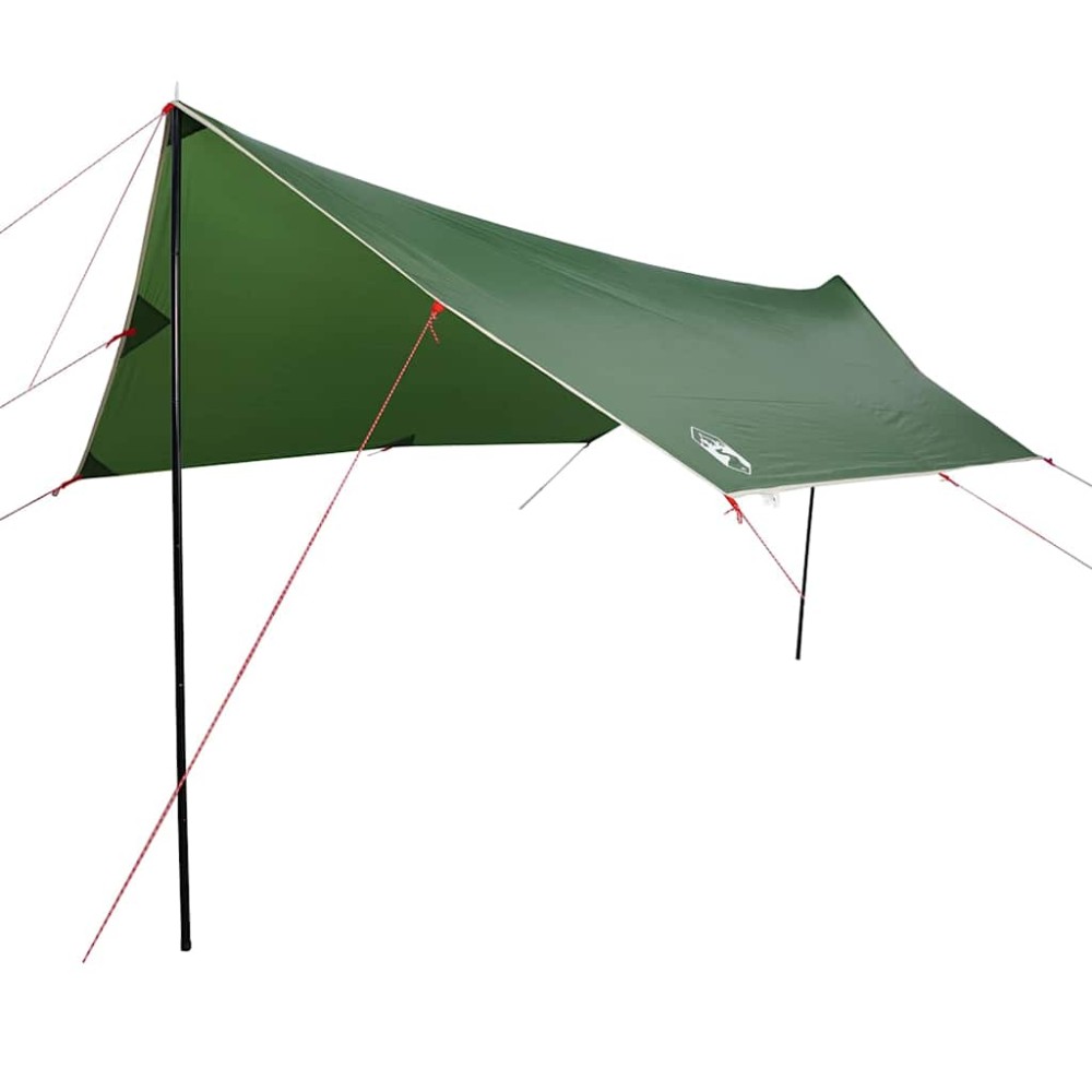 vidaXL Prelată de camping, verde, 460x305x210 cm, impermeabilă