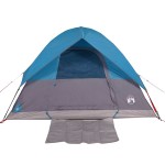 vidaXL Cort de camping cupolă pentru 2 persoane, albastru, impermeabil