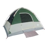 vidaXL Cort de camping cupolă pentru 3 persoane, verde, impermeabil