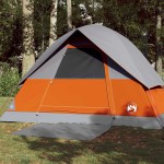 vidaXL Cort de camping cupolă 3 persoane, portocaliu, impermeabil vidaXL Cort de camping cupolă 3 persoane, portocaliu, impermeabil