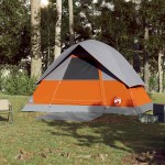 vidaXL Cort de camping cupolă 3 persoane, portocaliu, impermeabil vidaXL Cort de camping cupolă 3 persoane, portocaliu, impermeabil