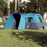 vidaXL Cort de familie tunel pentru 16 persoane, albastru, impermeabil vidaXL Cort de familie tunel pentru 16 persoane, albastru, impermeabil