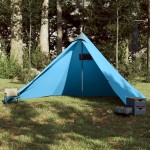 vidaXL Cort de familie Tipi pentru 7 persoane, albastru, impermeabil vidaXL Cort de familie Tipi pentru 7 persoane, albastru, impermeabil