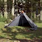 vidaXL Cort de familie Tipi pentru 7 persoane gri impermeabil vidaXL Cort de familie Tipi pentru 7 persoane gri impermeabil