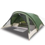 vidaXL Cabină cort de camping, 4 persoane, verde, impermeabil vidaXL Cabină cort de camping, 4 persoane, verde, impermeabil