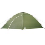 vidaXL Cort de camping pentru 8 persoane, verde, impermeabil