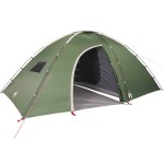 vidaXL Cort de camping pentru 8 persoane, verde, impermeabil