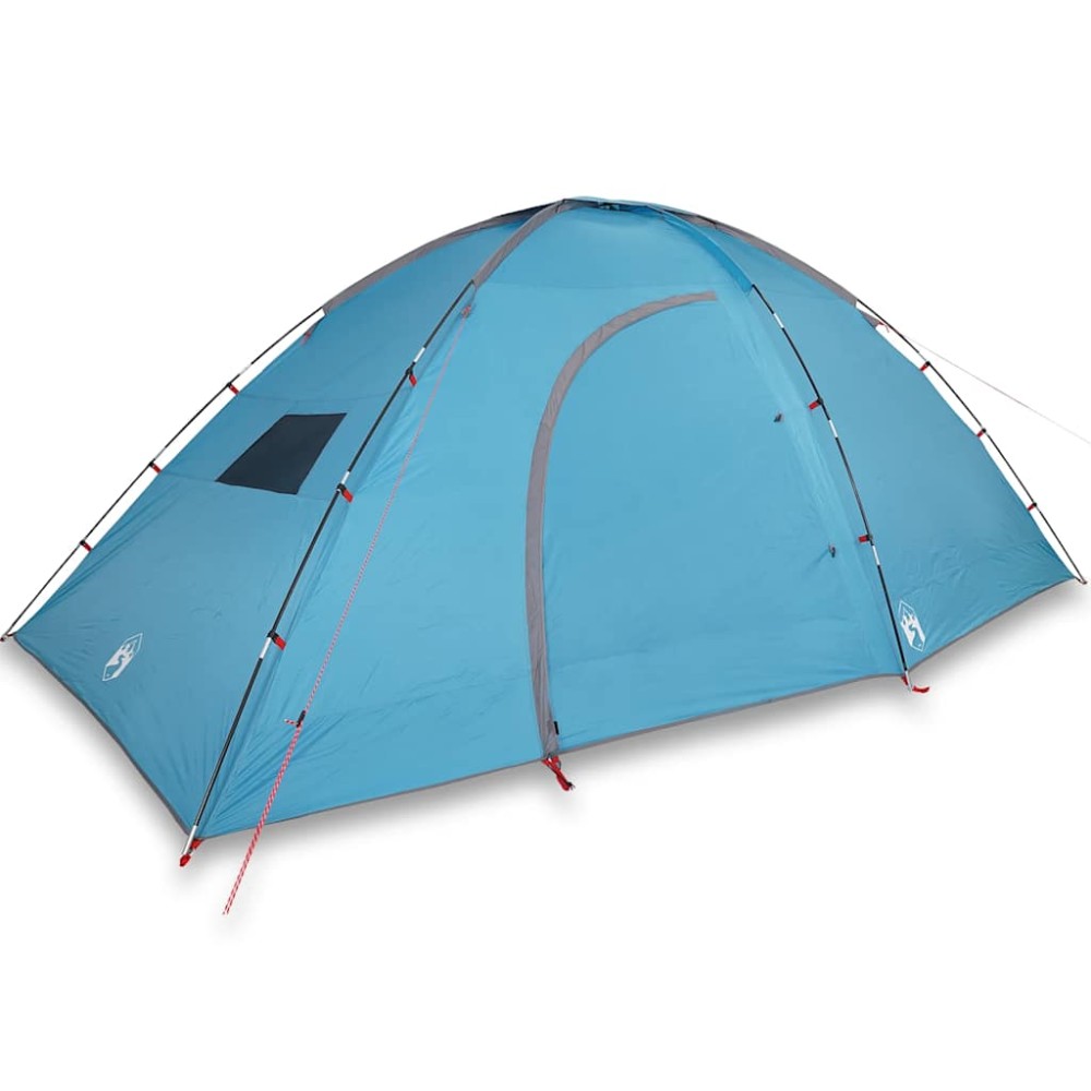 vidaXL Cort de camping pentru 8 persoane, albastru, impermeabil