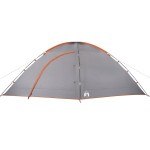 vidaXL Cort de camping pentru 8 persoane, portocaliu, impermeabil