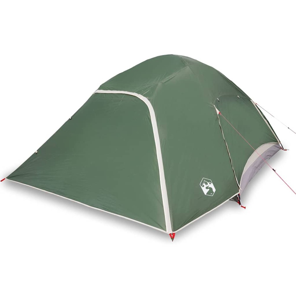 vidaXL Cort de camping cupolă pentru 6 persoane, verde, impermeabil