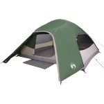 vidaXL Cort de camping cupolă pentru 6 persoane, verde, impermeabil