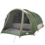 vidaXL Cort de familie pentru 6 persoane, verde, impermeabil vidaXL Cort de familie pentru 6 persoane, verde, impermeabil