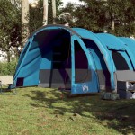 vidaXL Cort de familie tunel pentru 8 persoane, albastru, impermeabil