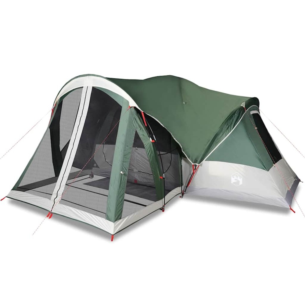 vidaXL Cort de familie Tipi pentru 8 persoane, verde, impermeabil