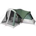 vidaXL Cort de familie Tipi pentru 8 persoane, verde, impermeabil vidaXL Cort de familie Tipi pentru 8 persoane, verde, impermeabil