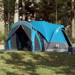 vidaXL Cort de familie Tipi pentru 8 persoane, albastru, impermeabil vidaXL Cort de familie Tipi pentru 8 persoane, albastru, impermeabil