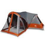vidaXL Cort de familie Tipi pentru 8 persoane gri impermeabil vidaXL Cort de familie Tipi pentru 8 persoane gri impermeabil