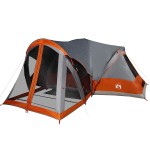 vidaXL Cort de familie Tipi pentru 8 persoane gri impermeabil vidaXL Cort de familie Tipi pentru 8 persoane gri impermeabil