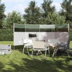 vidaXL Paravan de camping, verde, 366x152x152 cm, impermeabil vidaXL Paravan de camping, verde, 366x152x152 cm, impermeabil