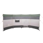 vidaXL Paravan de camping, verde, 366x152x152 cm, impermeabil vidaXL Paravan de camping, verde, 366x152x152 cm, impermeabil