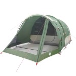 vidaXL Cort de camping tunel pentru 4 persoane, verde, impermeabil