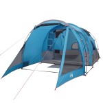 vidaXL Cort de camping tunel pentru 4 persoane, albastru, impermeabil vidaXL Cort de camping tunel pentru 4 persoane, albastru, impermeabil