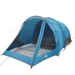 vidaXL Cort de camping tunel pentru 4 persoane, albastru, impermeabil vidaXL Cort de camping tunel pentru 4 persoane, albastru, impermeabil