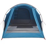 vidaXL Cort de camping tunel pentru 4 persoane, albastru, impermeabil vidaXL Cort de camping tunel pentru 4 persoane, albastru, impermeabil