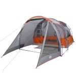 vidaXL Cort de camping tunel pentru 4 persoane, gri, impermeabil vidaXL Cort de camping tunel pentru 4 persoane, gri, impermeabil