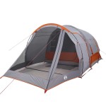 vidaXL Cort de camping tunel pentru 4 persoane, gri, impermeabil vidaXL Cort de camping tunel pentru 4 persoane, gri, impermeabil