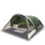 vidaXL Cort de familie pentru 6 persoane, verde, impermeabil vidaXL Cort de familie pentru 6 persoane, verde, impermeabil