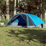 vidaXL Cort de familie pentru 6 persoane, albastru, impermeabil vidaXL Cort de familie pentru 6 persoane, albastru, impermeabil