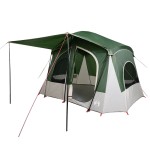 vidaXL Cort cabină de camping, 5 persoane, verde, impermeabil vidaXL Cort cabină de camping, 5 persoane, verde, impermeabil