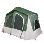vidaXL Cort cabină de camping, 5 persoane, verde, impermeabil vidaXL Cort cabină de camping, 5 persoane, verde, impermeabil