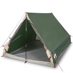 vidaXL Cort de camping cu cadru A, 2 persoane, verde, impermeabil vidaXL Cort de camping cu cadru A, 2 persoane, verde, impermeabil