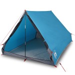 vidaXL Cort de camping cu cadru A, 2 persoane, albastru, impermeabil vidaXL Cort de camping cu cadru A, 2 persoane, albastru, impermeabil