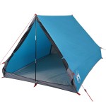 vidaXL Cort de camping cu cadru A, 2 persoane, albastru, impermeabil vidaXL Cort de camping cu cadru A, 2 persoane, albastru, impermeabil