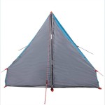 vidaXL Cort de camping cu cadru A, 2 persoane, albastru, impermeabil vidaXL Cort de camping cu cadru A, 2 persoane, albastru, impermeabil