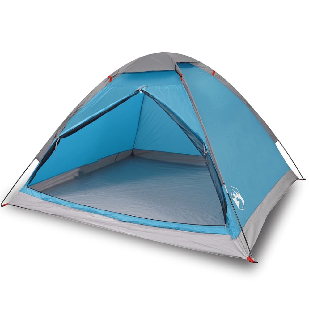 vidaXL Cort de camping cupolă pentru 2 persoane, albastru, impermeabil