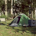 vidaXL Cort de camping cupolă pentru 2 persoane, verde, impermeabil