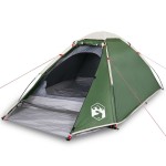 vidaXL Cort de camping cupolă pentru 4 persoane, verde, impermeabil
