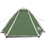 vidaXL Cort de camping cupolă pentru 4 persoane, verde, impermeabil