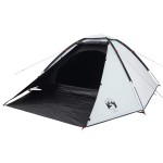 vidaXL Cort camping cupolă 4 persoane alb, țesătură opacă, impermeabil vidaXL Cort camping cupolă 4 persoane alb, țesătură opacă, impermeabil