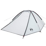 vidaXL Cort camping cupolă 4 persoane alb, țesătură opacă, impermeabil vidaXL Cort camping cupolă 4 persoane alb, țesătură opacă, impermeabil