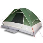 vidaXL Cort de camping cupolă pentru 2 persoane, verde, impermeabil