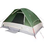vidaXL Cort de camping cupolă pentru 2 persoane, verde, impermeabil