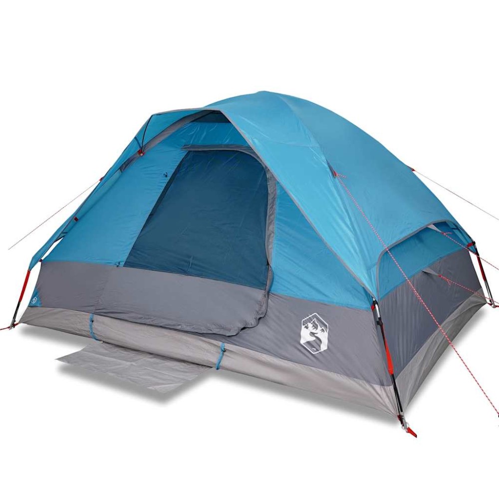 vidaXL Cort de camping cupolă pentru 2 persoane, albastru, impermeabil